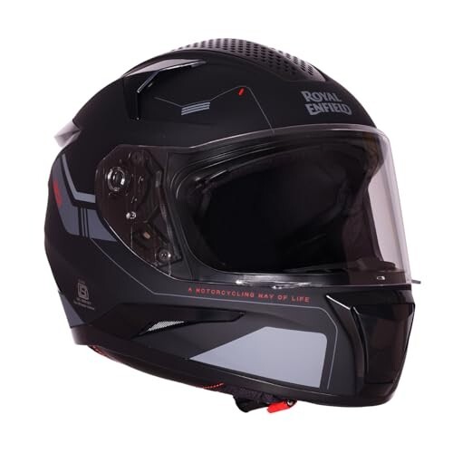Royal Enfield AIR-X 1901 Full Face Helmet (ISI & DOT Certified) – Black