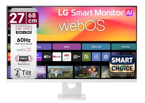 [Coupon + SBI CC] LG 27″ 4K UHD IPS Smart Monitor