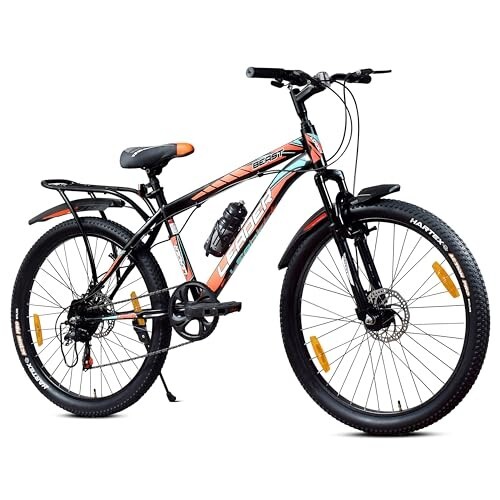 [SBI CC] Leader Beast 26T 7-Speed Gear Cycle for Men | Front Suspension & Dual Disc Brakes | With Carrier