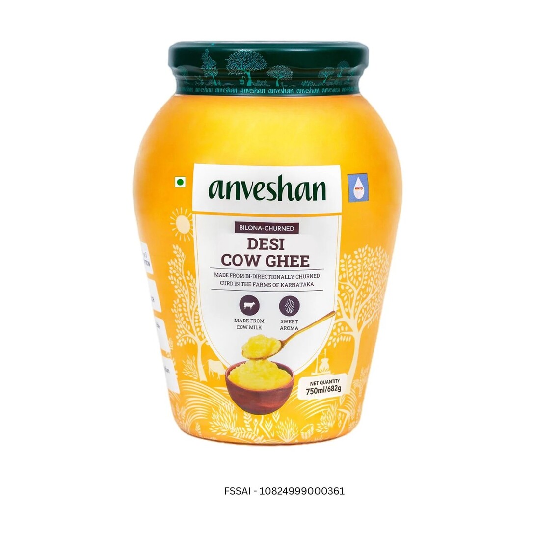 Flipkart - Anveshan Bilona-Churned A2 Ghee Mason Jar (750 ml) @788 
