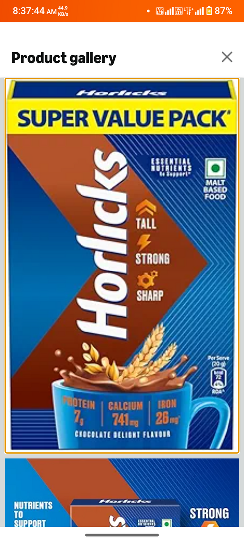 Horlicks Chocolate Nutrition Drink || 1 kg Refill Pack