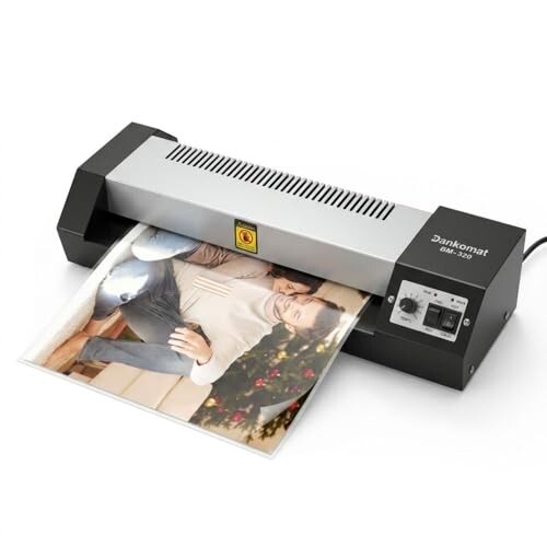 Bankomat Professional Heavy Duty Metal Laminator Machine 13 Inch Wide Hot & Cold Thermal Laminator for A3 A4 A6 Photos ID Cards Certificates Documents with Laminating Sheets