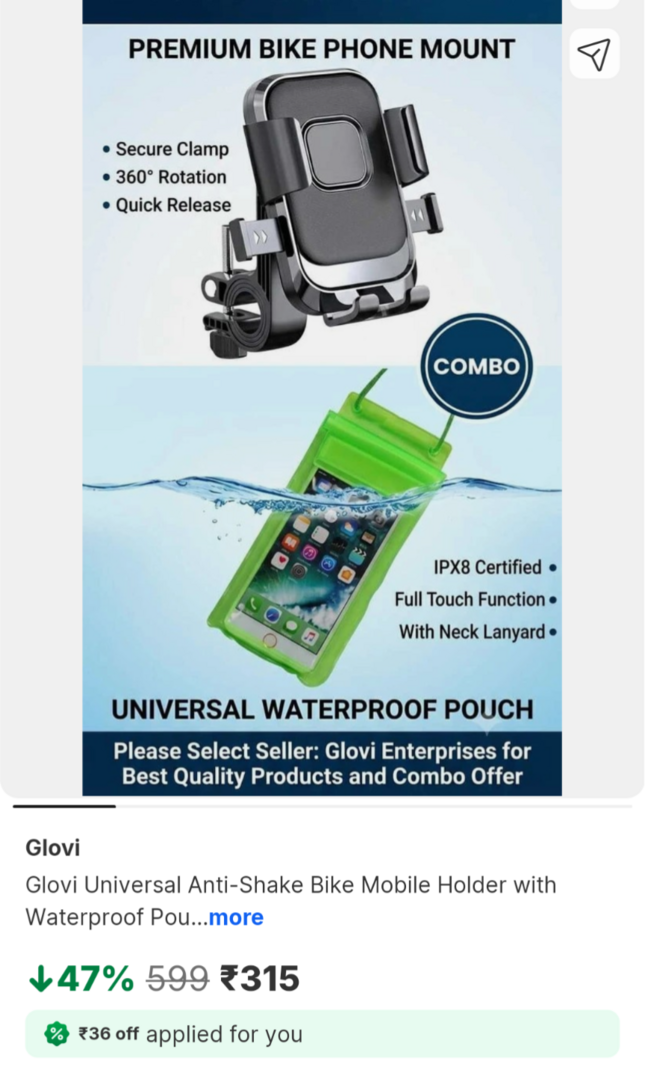  Flat 47% OFF! Grab This Deal at Just ₹315 (MRP ₹599) on Flipkart