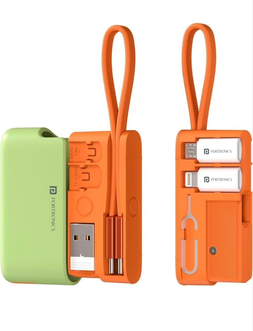 Portronics Snapcase Ultra Multifunctional 8-in-1 Cable & tool Kit