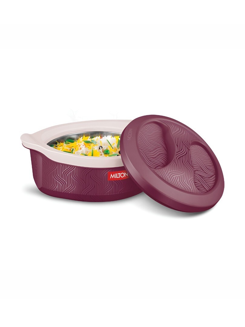 Buy Milton Evoke 1000 PU Maroon Insulated Inner Stainless Steel Casserole 850 Ml  | Myntra