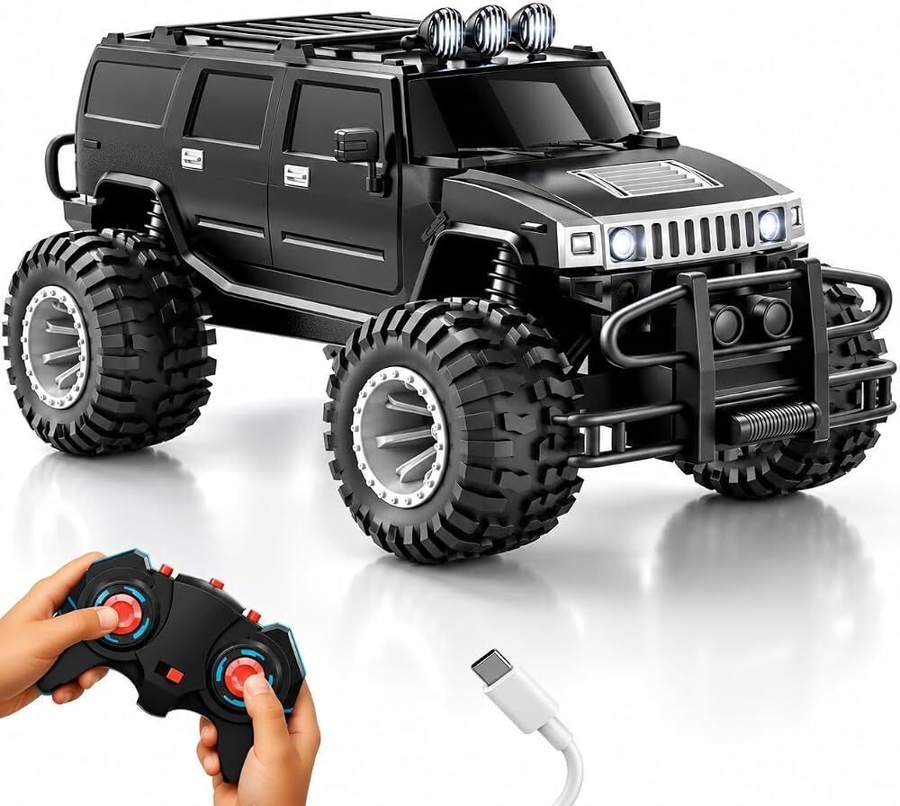 Top Branded Rechargeable Beast Off Roader Remote Control Car Toy for Kids, 2.4GHz High-Speed Monster Truck SUV, LED Headlights