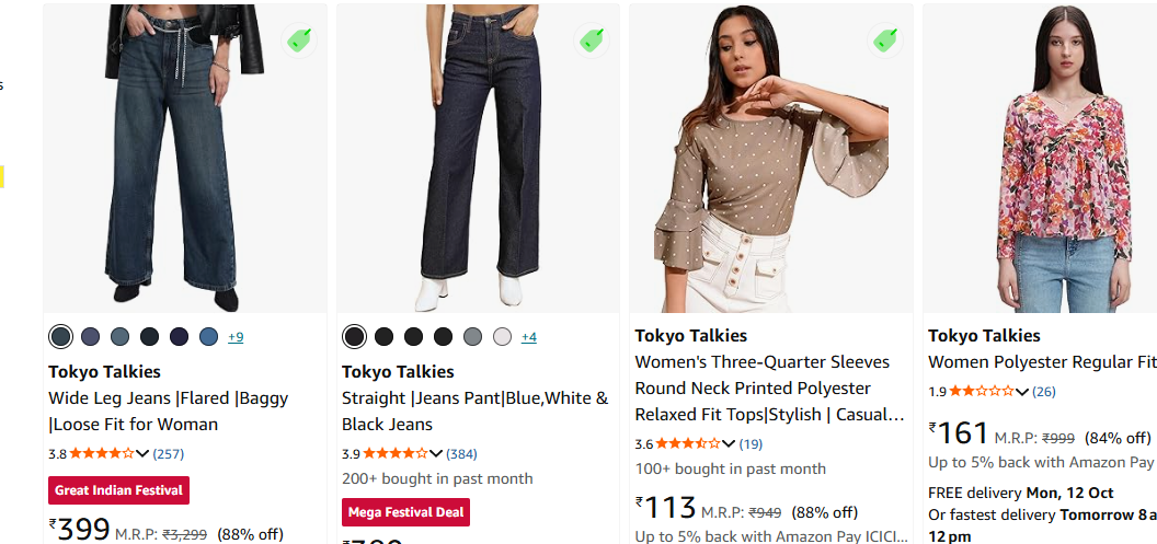 Upto 90% Off On Tokyo Talkies Women Clothing