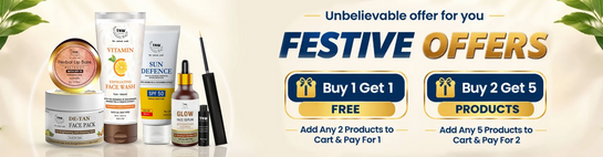 Festive Offers - BUY 1 GET 1 Free | BUY 2 GET 5 - Add 5 Products & Pay for 2