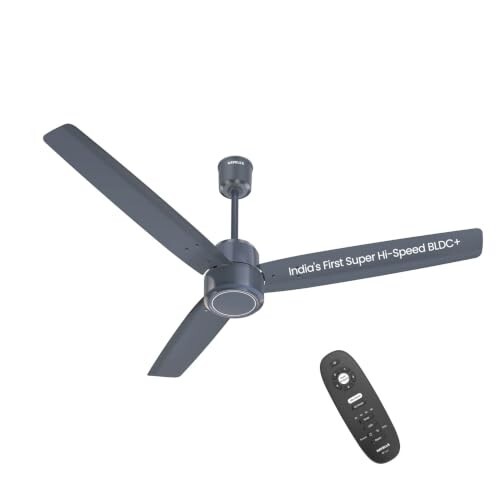 Havells EPIC STORM India's No. 1 Super Hi Speed BLDC+ Ceiling Fan|400 RPM (Denim Blue)