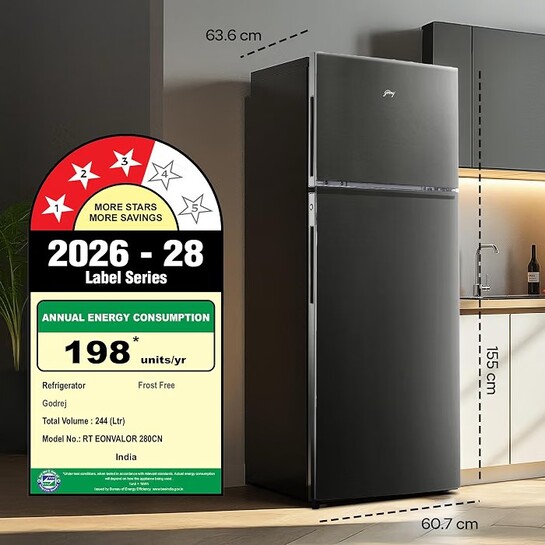 Godrej 244 L 3 Star 5 Years Comprehensive Warranty New Launch | 6-in-1 Freezer Convertible