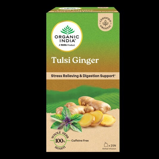 Organic India Tulsi Ginger 25Bag @65 & Tulsi Green 100Bag @230 (PhonePe Coupon)