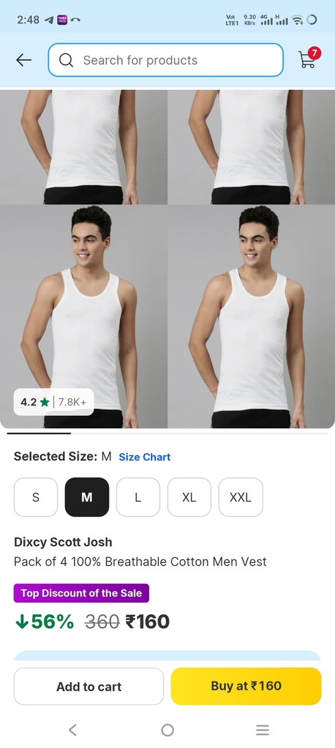 Dixcy scott josh m size