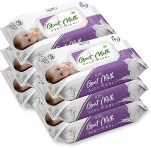 NOVEL Goat Milk Baby Wipes 72's Sheet Pack Of 6 | Desidime