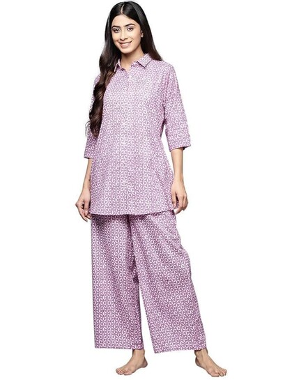 Libas Printed Cotton Night Suit | Ethnic Wear