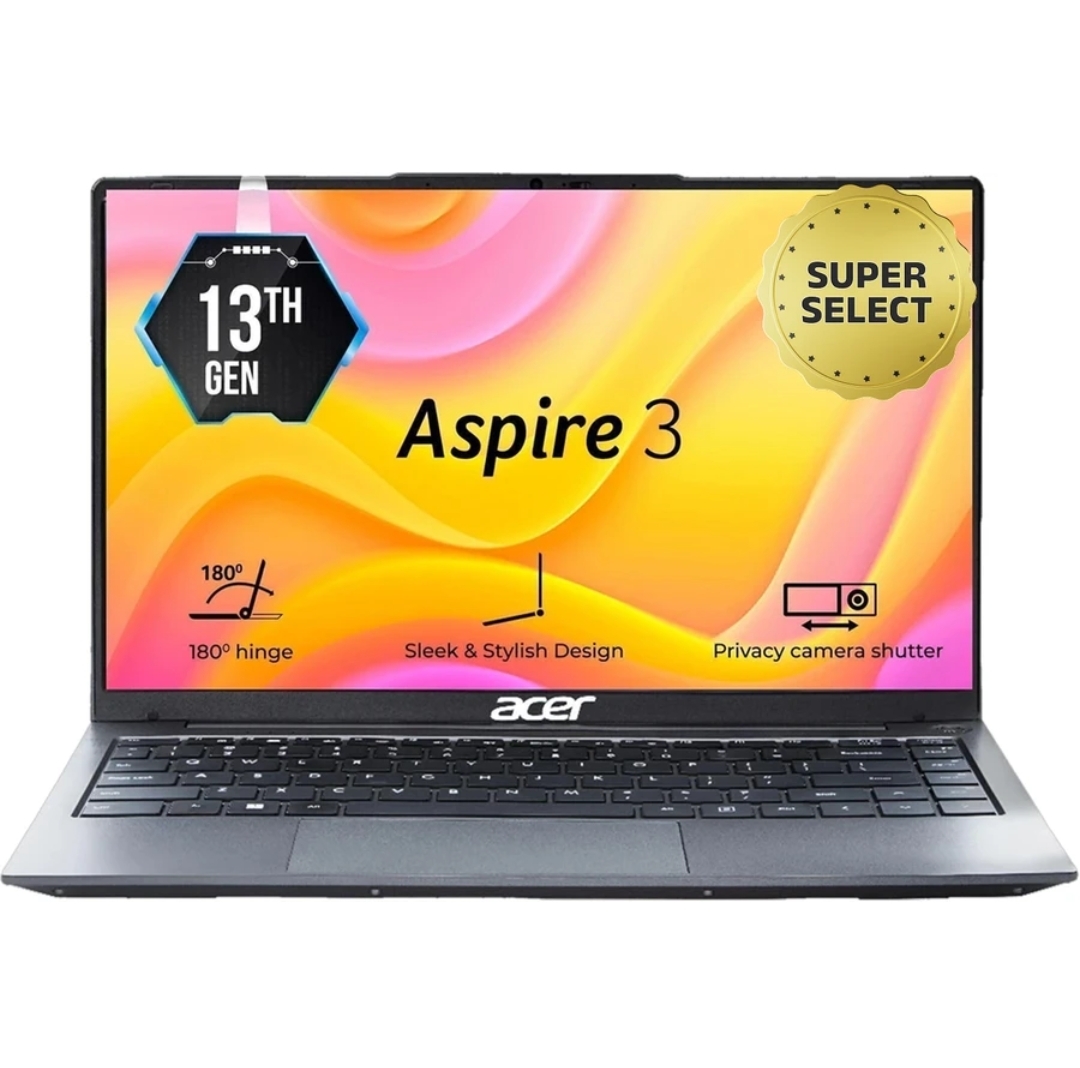 Acer Aspire 3 Intel Core i3 13th Gen 1305U - (8 GB/512 GB SSD/Windows 11 Home) A324-53 Thin and Light Laptop (14 Inch, Gray, 1.45 Kg)