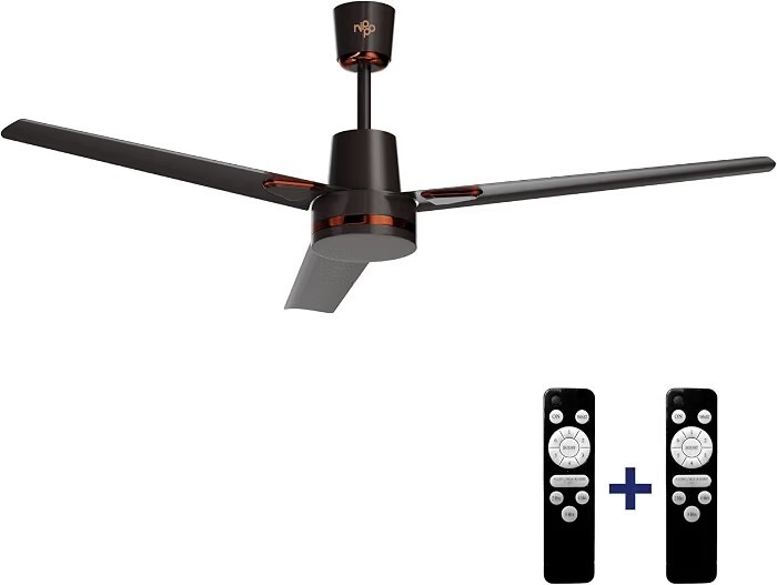 Nippo Vayou 1200mm Power 28W BLDC Ceiling fan with remote control | 7 Speed settings|BEE 5 star rated Energy Efficient fans | upto 70% energy savings | Free 1+1 remote