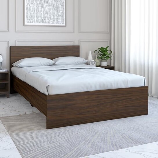 Nilkamal Arthur Wooden Double Bed Without Storage