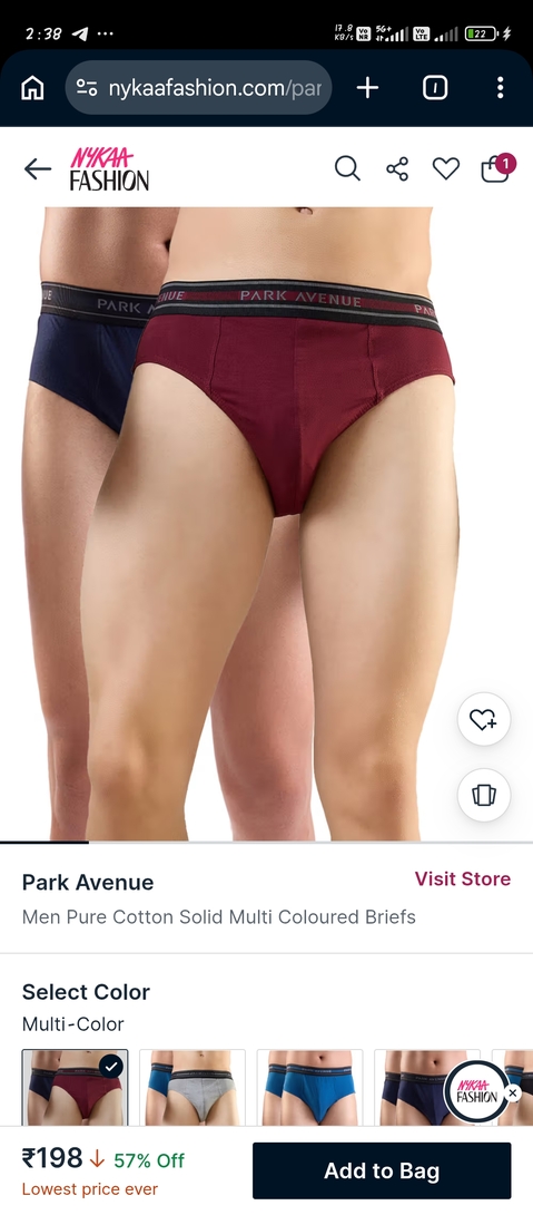 Nykaa fashion:Two park Avenue brief @198
