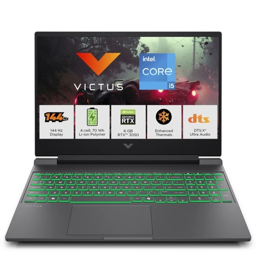 HP Victus Intel Core i5 13th Gen 13420 H - (16 GB/512 GB SSD/Windows 11 Home/6 GB Graphics/NVIDIA GeForce RTX 3050) 15-fa2196tx / 15-fa2197TX Gaming Laptop