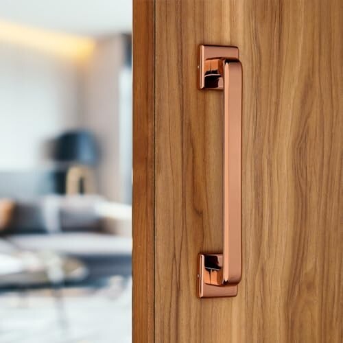 Sensi Main Door Handle – 8 Inch Premium Heavy Stainless Steel Pull Handle | Stylish & Durable Door Hardware for All Type of Doors | Rose Gold Finish| Pack of 1