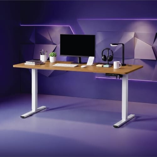Wakefit Study Table | Standing desk, Computer Table for Home Pc, Modern Ergonomic Wobble-Free- L160Cm