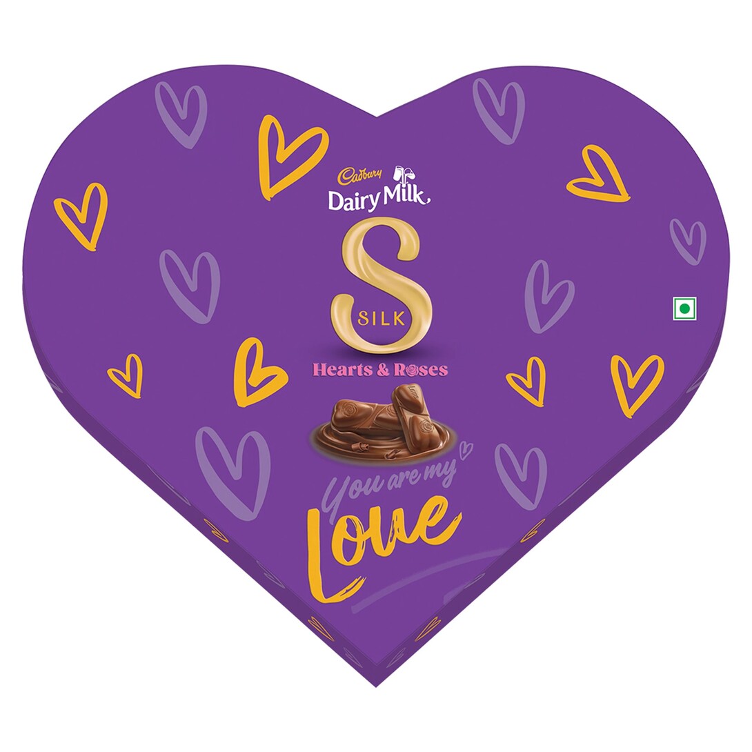 Zepto - Cadbury Dairy Milk Silk Heart Shaped Chocolate Gift Box