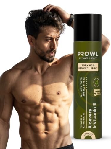PROWL by Tiger Shroff Body Hair Removal Spray for Man  | 200ml [50% coupon]