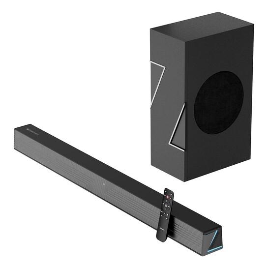 Zebronics Juke Bar 501 Soundbar, 200W RMS, Virtual 5.1, Dual Drivers, 13.33cm Subwoofer, LED Indicator, BT v5.1, TV ARC, USB, AUX