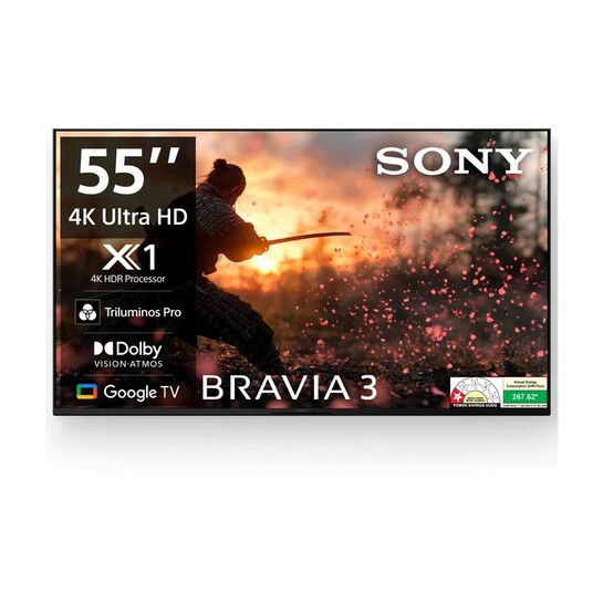SONY Bravia 3 138.8 cm (55 inch) Ultra HD (4K) LED Smart Google Tv