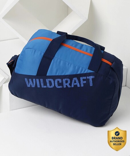 [51 supercoins back] Wildcraft 25 L Gym Duffel Bag - Gym Duff - Blue