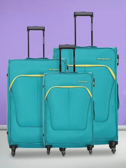 METRONAUT Soft Body Set of 3 Luggage 4 Wheels - (50x Discount using SC + 25% SC Back)