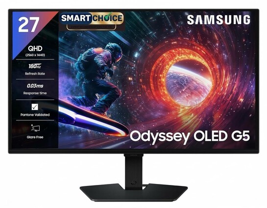 Samsung 27" Odyssey QD-OLED G5 Gaming Monitor 
