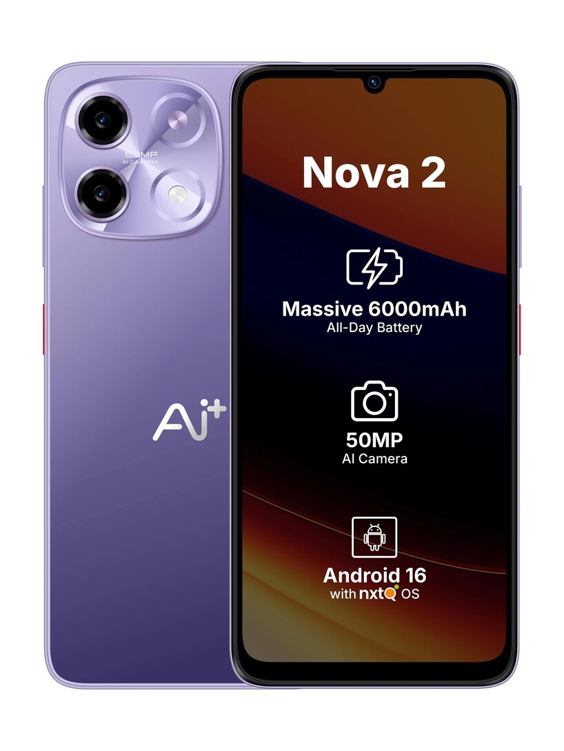 Ai+ Nova 2 5G (Purple, 64 GB) (4 GB RAM)