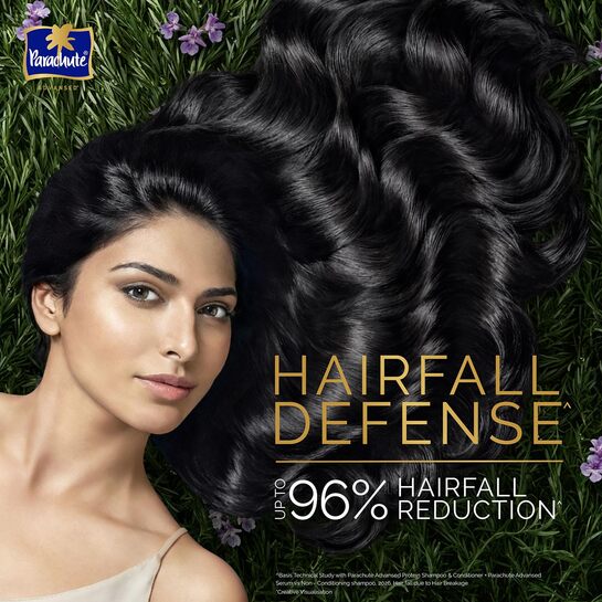 1200 ml paraben-free Parachute Hairfall Defense Protein Shampoo with Coconut Milk, Rosemary [automated coupon, Prime rewards are account specific]