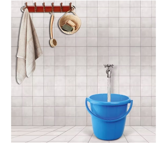 Joyo Plastic Rainbow Plain Bucket (16L, Blue) on Instamart: