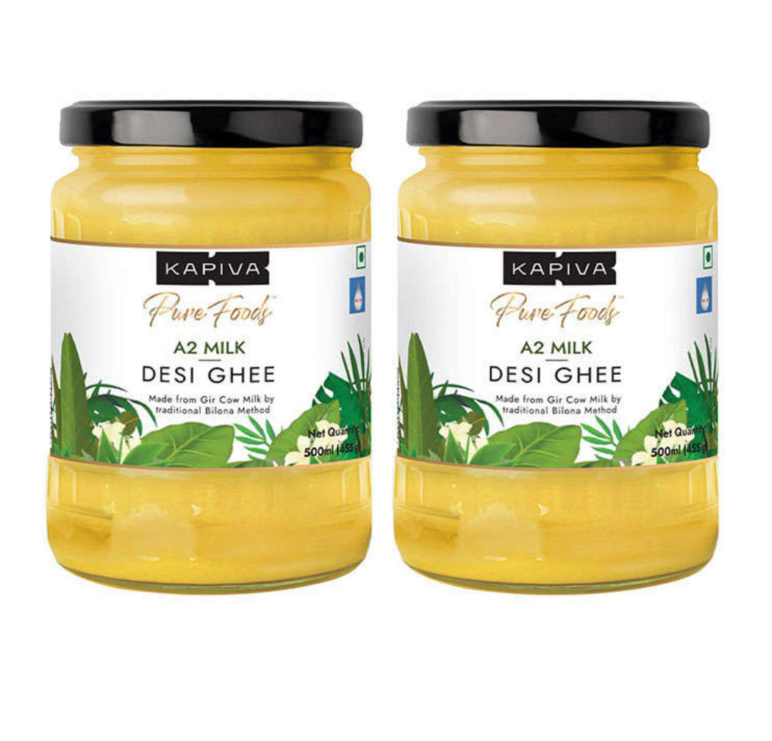 CRED - Kapiva A2 milk desi ghee 500 ml - pack of 2