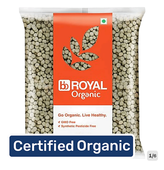 Bigbasket - bb Royal Organic Green Peas 500g