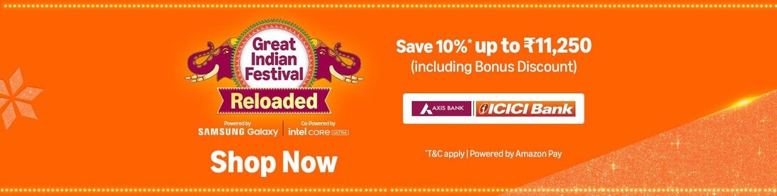 Amazon Indian Great Festival Sale Upto 80% Off + 10% Off on Axis & ICICI Bank Card