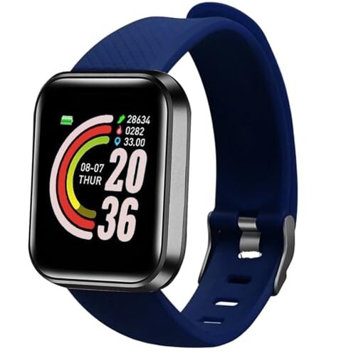 Bouncefit M I D116 Fitness Band Smart Watch for Men, Women, Boys, Girls ...