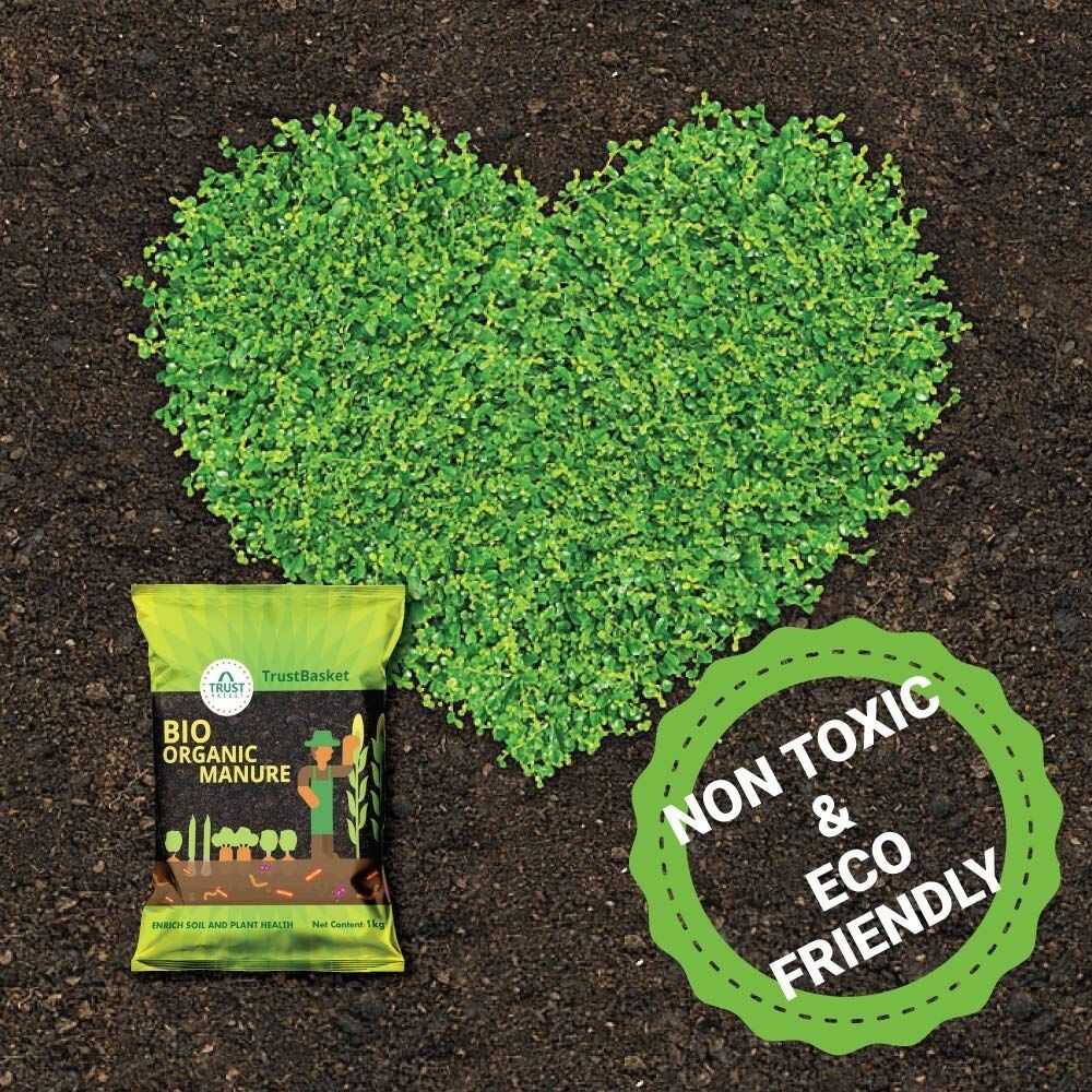 TrustBasket Bio Organic Manure (set of 5) 5 KG for home, kitchen, and terrace gardening 