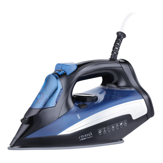 Croma 2200 Watts 400 ml Steam Iron (Self Cleaning Function, Blue)
