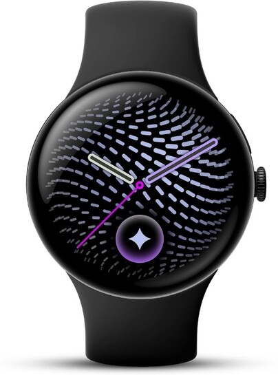 Google Pixel Watch 5 (45 mm) Smartwatch (Obsidian Strap, L)