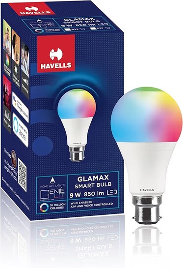 Havells Glamax 9W B22 WiFi LED Smart Bulb