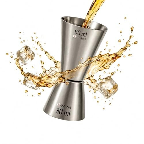 Stainless Steel Peg Measure 30ml 60ml Jigger