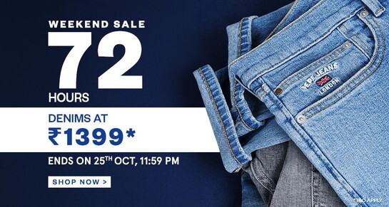 Weekend Sale - Upto 60% Off | Additional ₹100 OFF  on prepaid orders  & Rs350 Off On 2499 Prepaid only