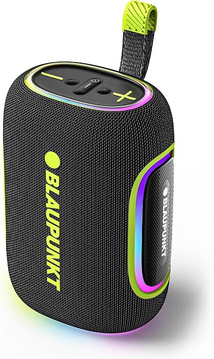 Blaupunkt ATOMIK OMG ATOM 60W Portable Bluetooth Speaker, Advanced DSP Sound, 100 Years German Legacy Audio