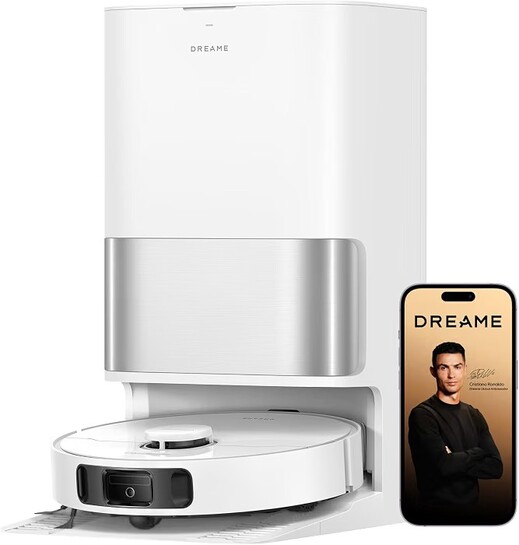 DREAME D30 Ultra Robot Vacuum and Mop Combo, 25,000Pa Suction, Auto Empty & Mop Self-Cleaning, MopExtend Edge Cleaning