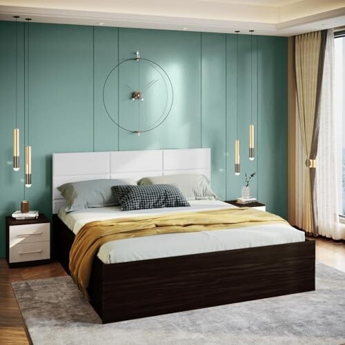 Interio by Godrej Bed Upmods White Chocolate King Size Engineered Wood Bed with Box Storage