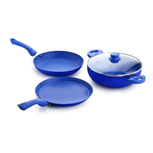 Crystal Marbo Plus Induction Bottom 4 Pc Nonstick cookware Set
