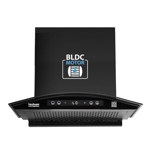 Hindware Smart Appliances Sancia BLDC 60cm Kitchen Chimney | 1400 CMH | Filterless | Autoclean | Curved Glass | Motion Sensor, Touch Control | 12 Yrs Warranty on Motor, 3 Yrs on Product by Brand